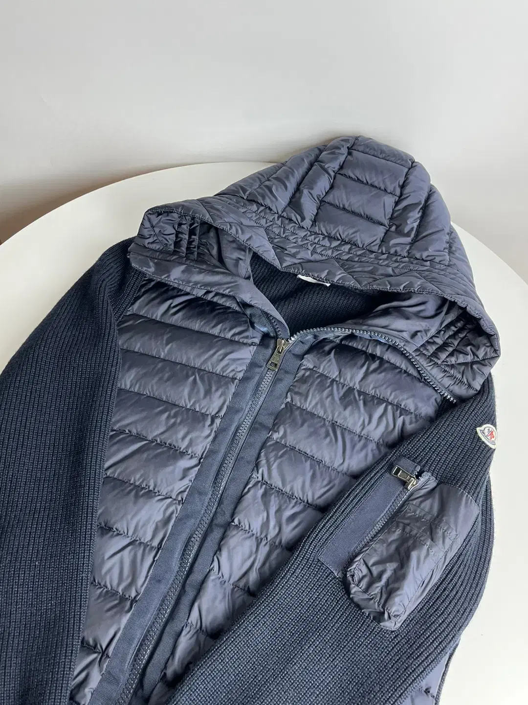 Moncler Tricot Hooded Knit Padding