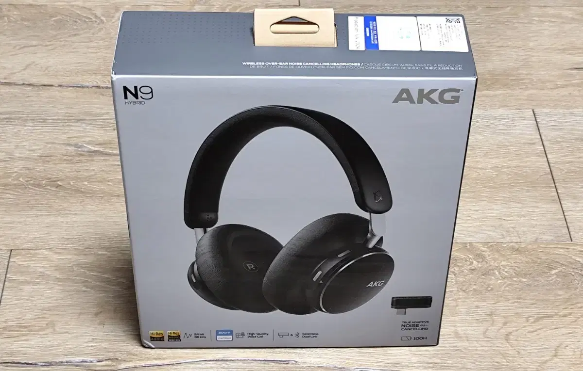 AKG N9 하이브리드 헤드폰 정품-100시간 사용가능(단순개봉)