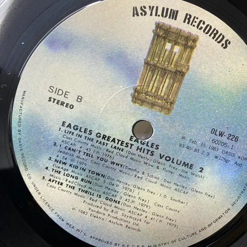 EAGLES HITS  LP / AA6473