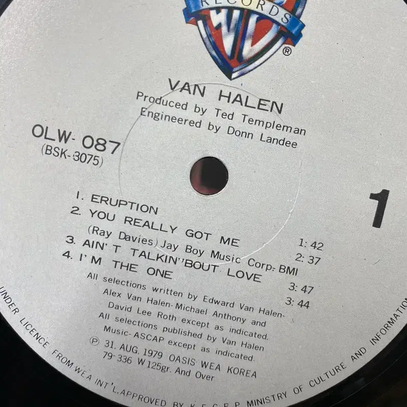 VAN HALEN  LP / AA6474