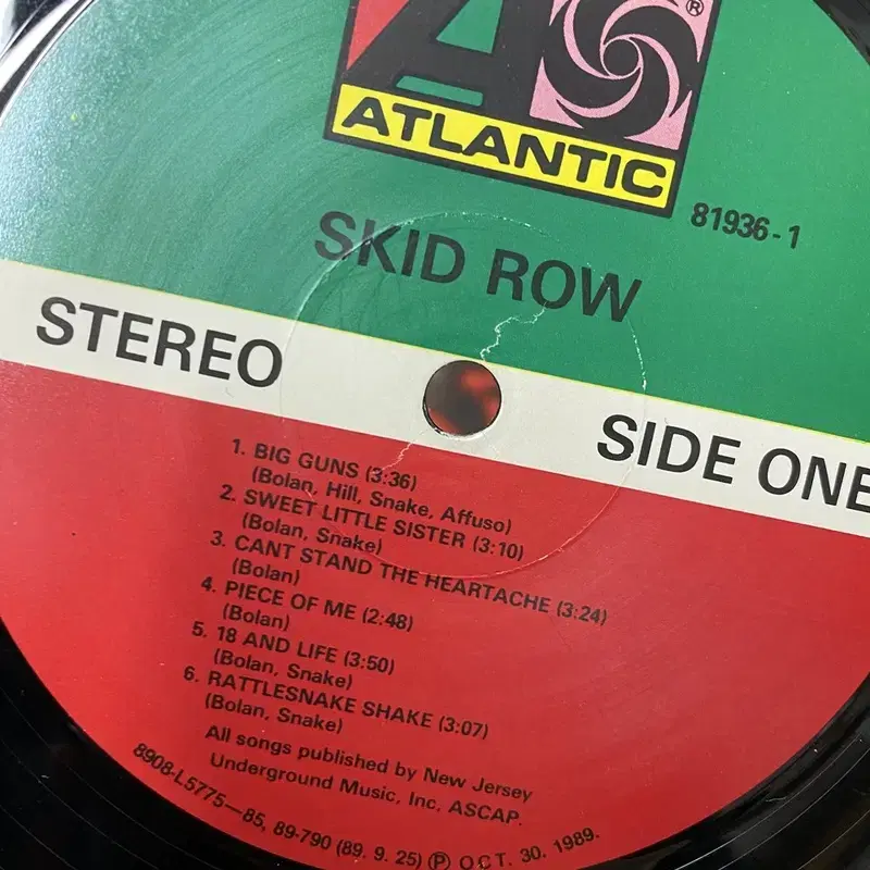 SKID ROW LP / AA6476