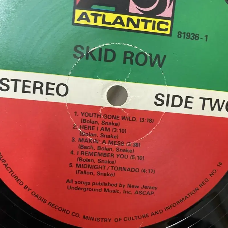 SKID ROW LP / AA6476