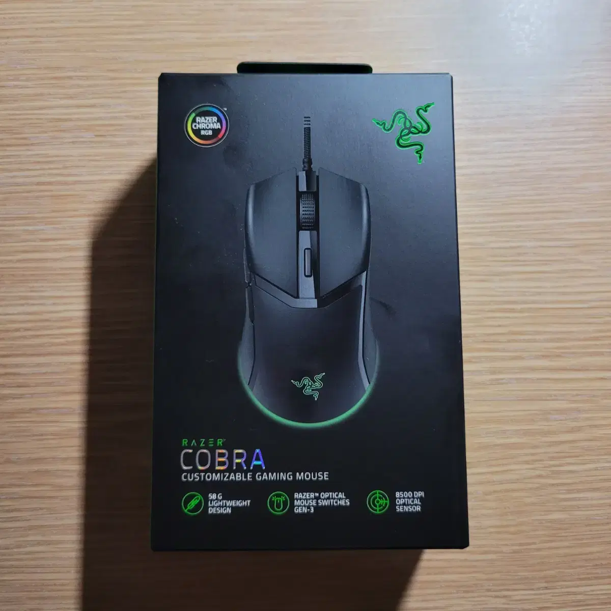 RAZER cobra 유선 게이밍마우스 판매합니다