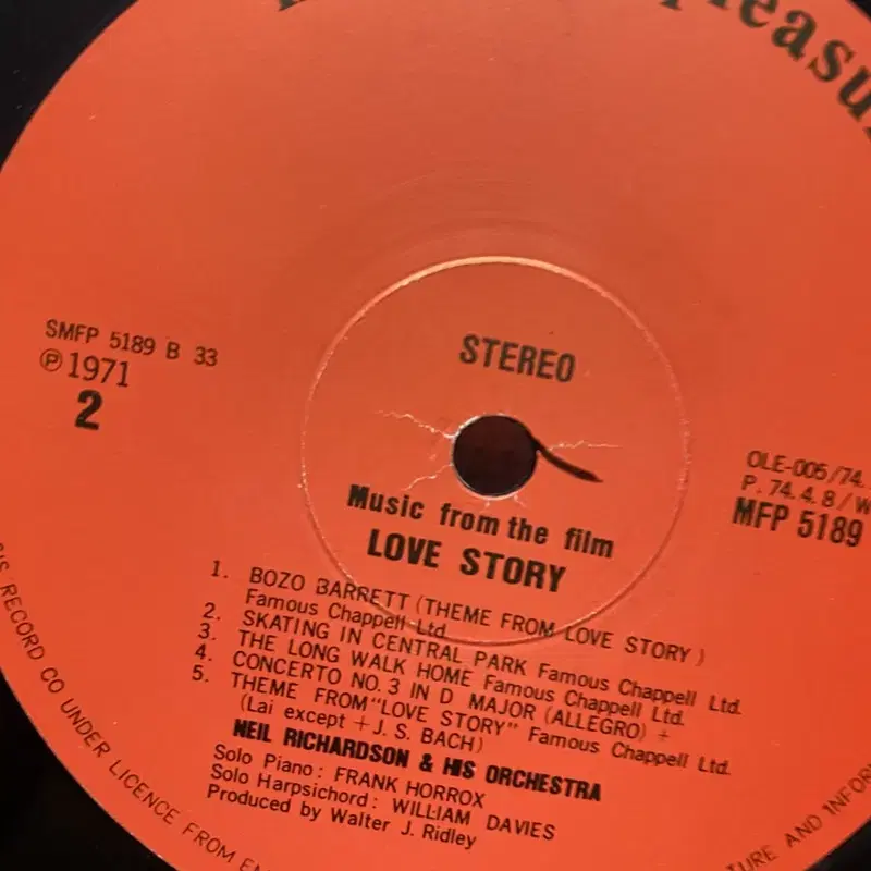 LOVE STORY  LP / AA6495