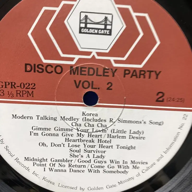 DISCO MEDLEY PARTY LP / AA6496