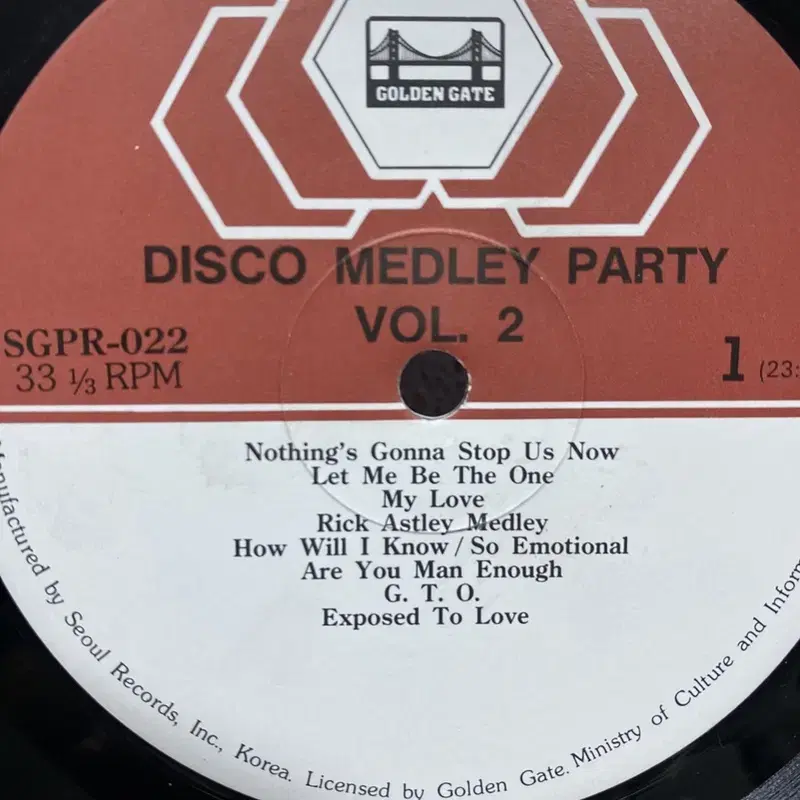 DISCO MEDLEY PARTY LP / AA6496