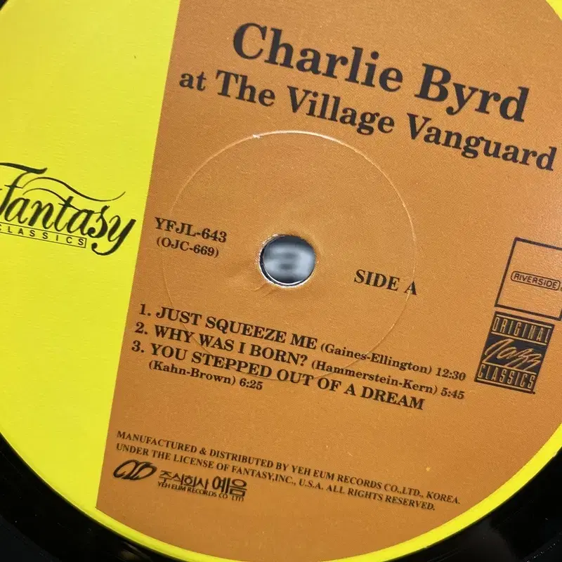 CHARLIE BYRD LP / AA6520