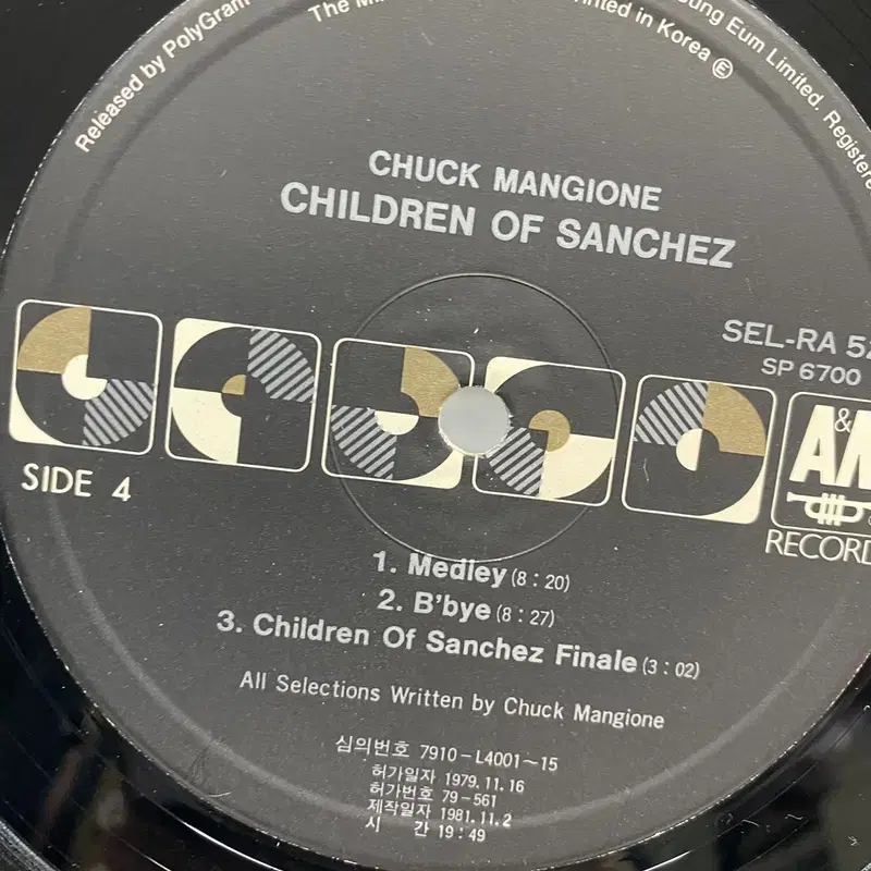 CHUCK MANGIONE  LP / AA6523