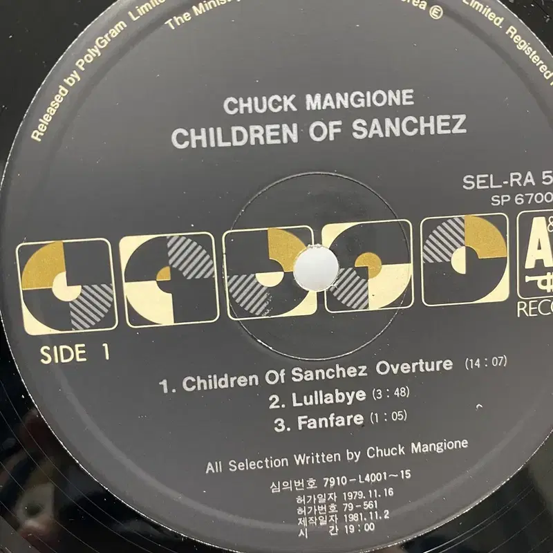 CHUCK MANGIONE  LP / AA6523