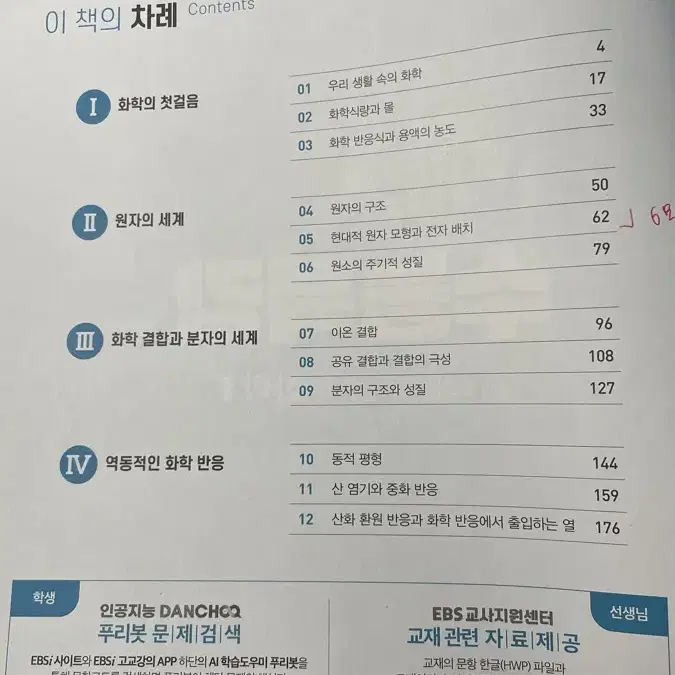 수능특강 화학1 문제집