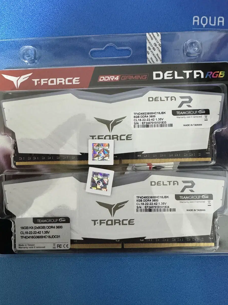 팀그룹 DDR4 XMP램 3600 8gx8g 16G