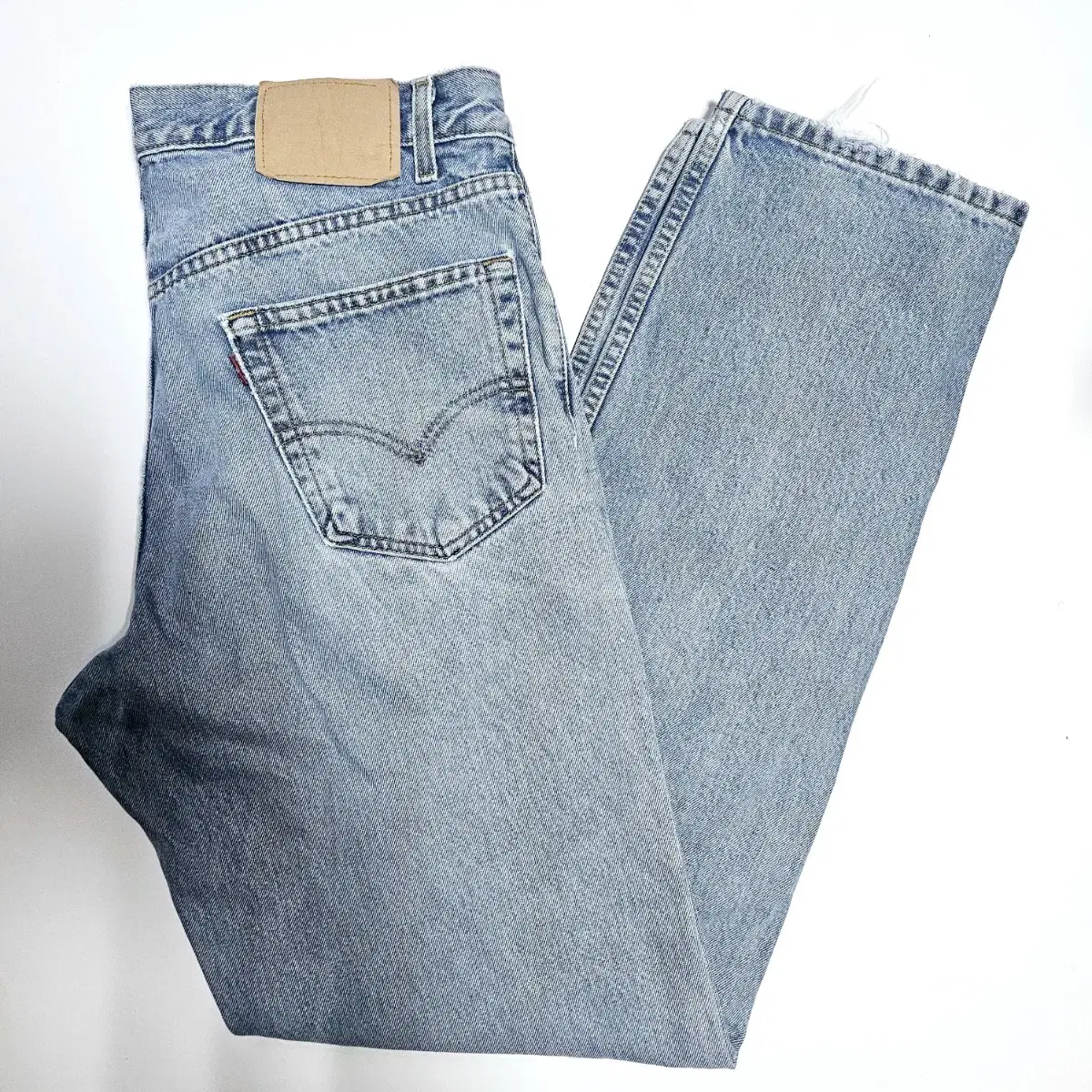 #[Levi's] USA 505 Classic Regular Fit jin mid blue / 34x34