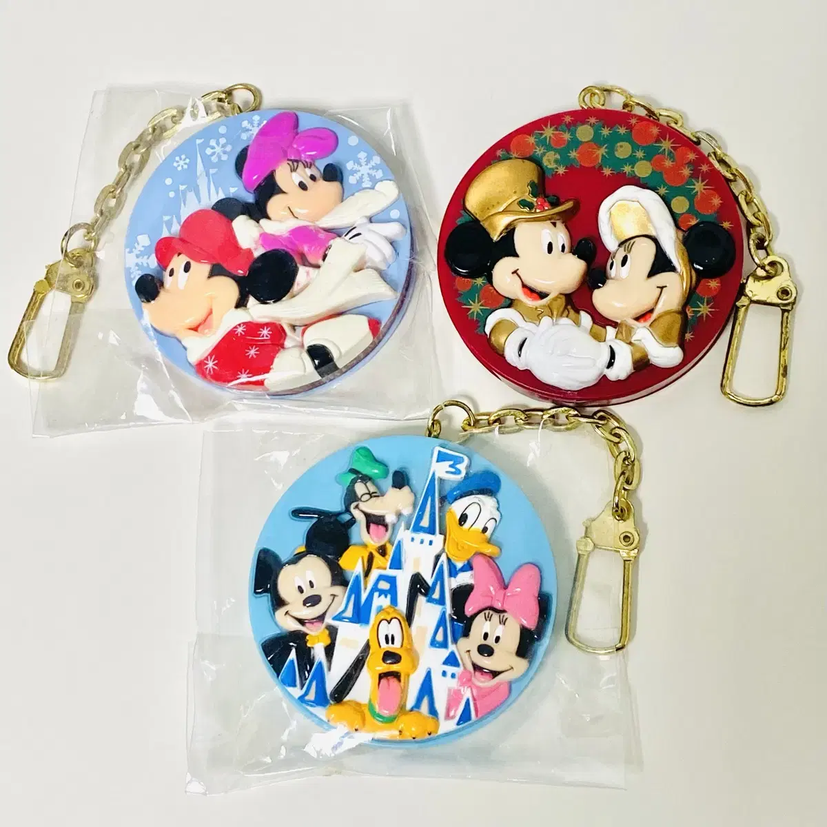 Japanese Classic Vintage Tokyo Disneyland Figures keyring Disney Christmas Mickey Minnie