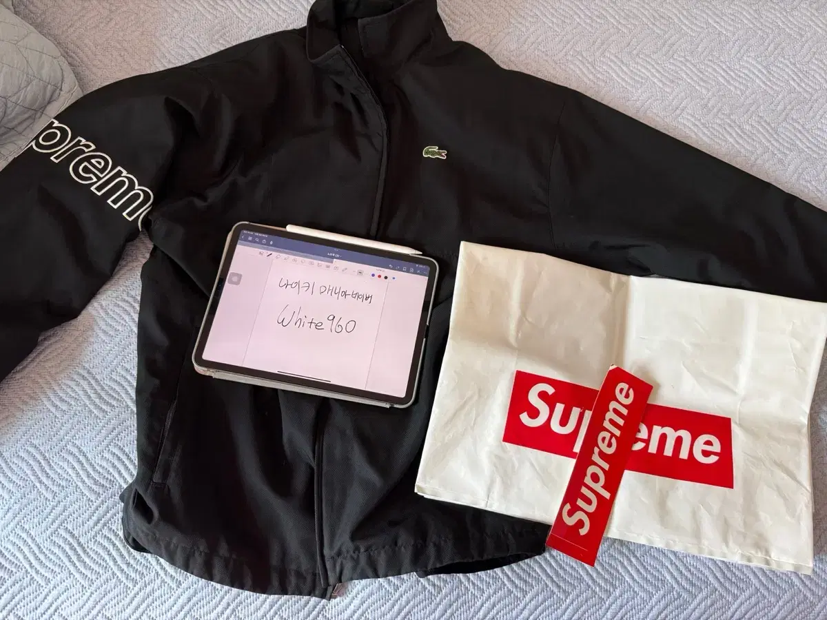 M Supreme Lacoste Track JacketBlack 17ss