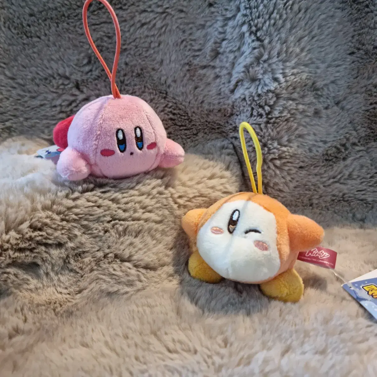 [Set of 2] Kirby Waddledee Mini Keyrings by Stars