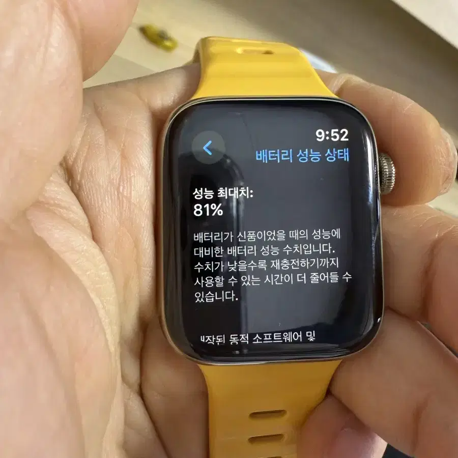 애플워치 6 골드 스테인레스 44mm gps + 셀룰러