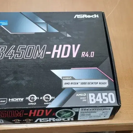 Asrock B450M-HDV r4.0 팝니다 AMD AM4