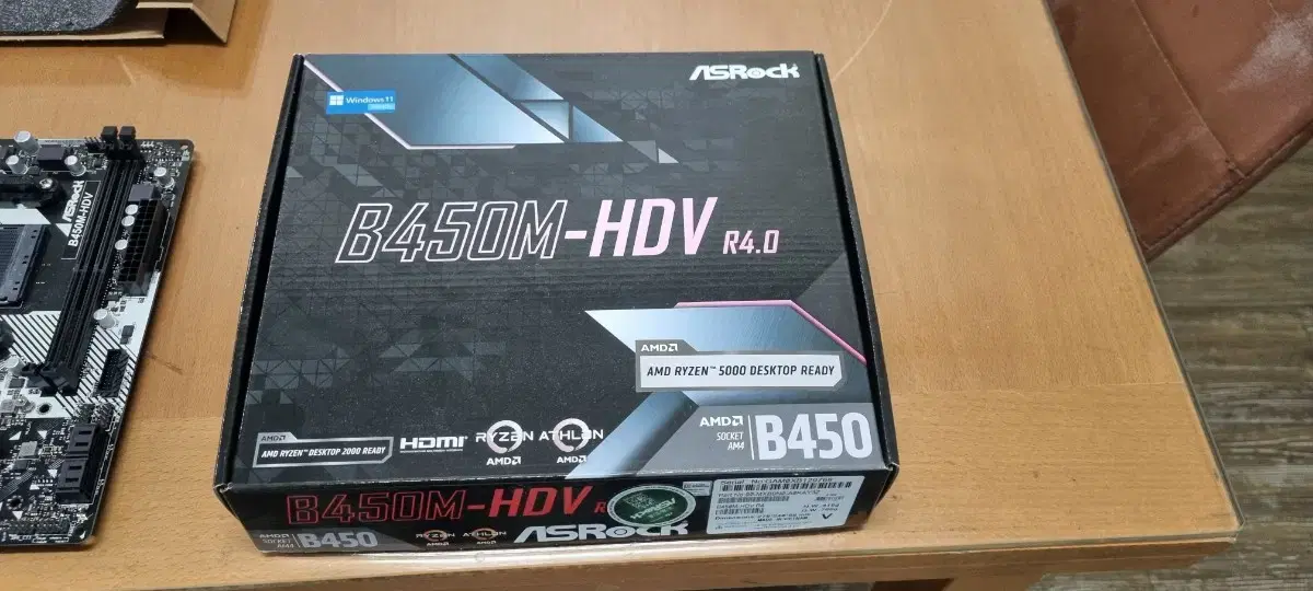 Asrock B450M-HDV r4.0 팝니다 AMD AM4