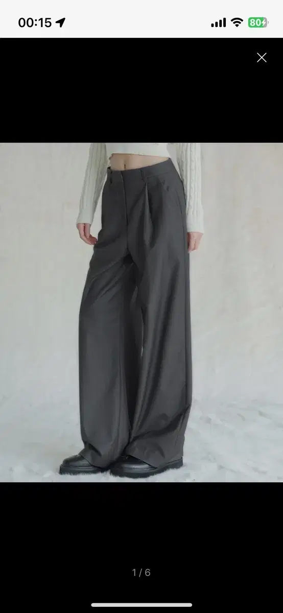 어반드레스 슬랙스 One-Tuck Slacks 100 GREY