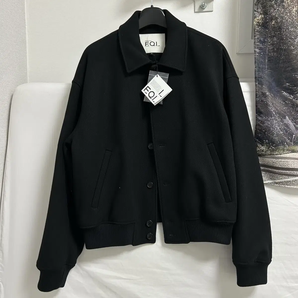 EssentialsBy Q Wool Harrington Jacket