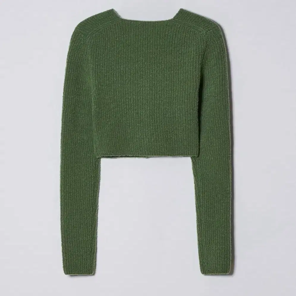 다이애그널 DOWNY RIBBED KNIT CARDIGAN (green)