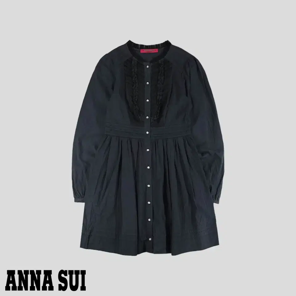 DOLLY GIRL ANNA SUI Dolly Girl Anna Sui Black Punching Pattern Lay