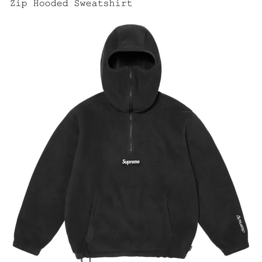 supreme polartec facemask hooded 사이즈M