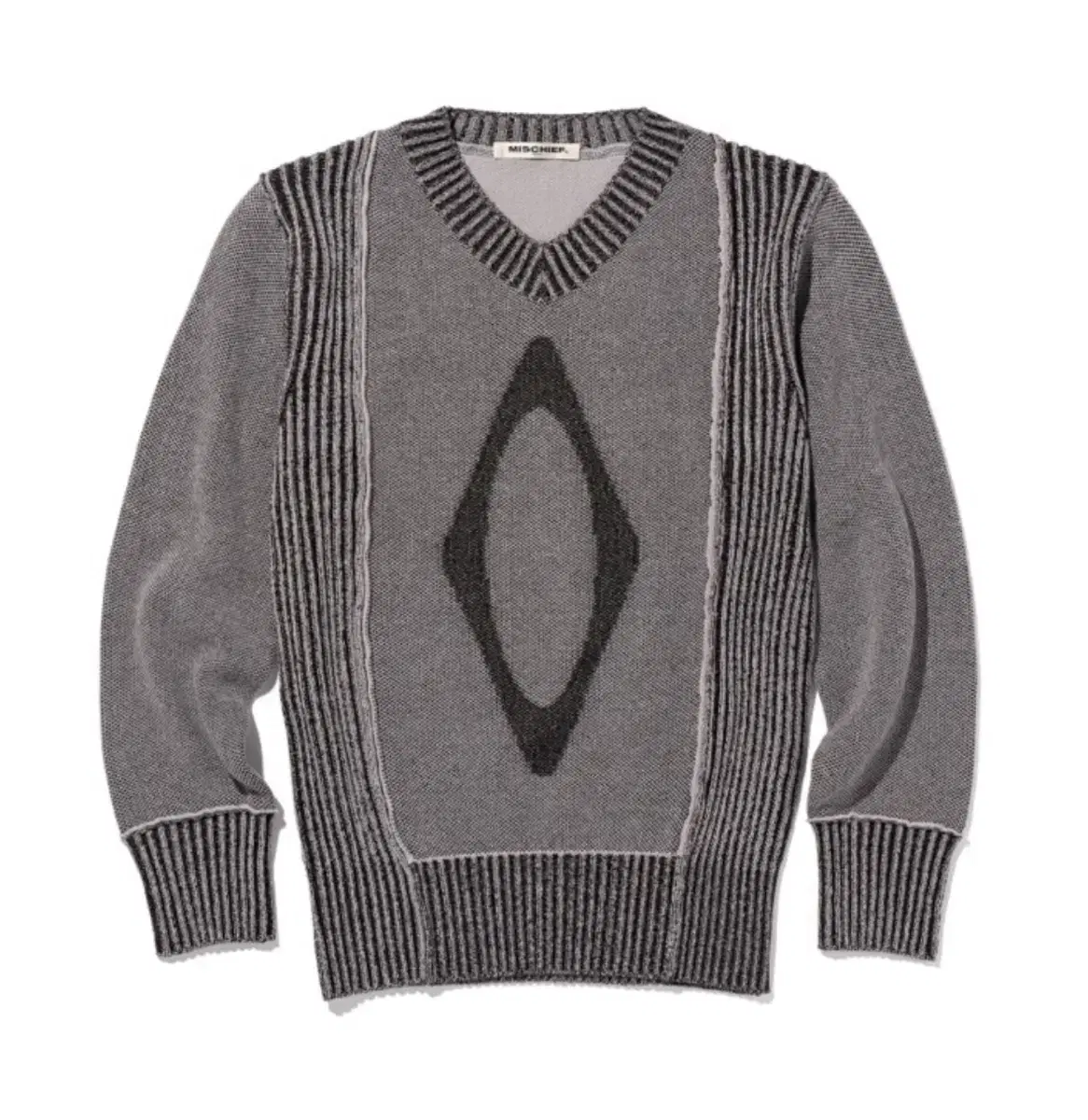 미스치프 JACQUARD KNITTED SWEATER - LIGHT PI