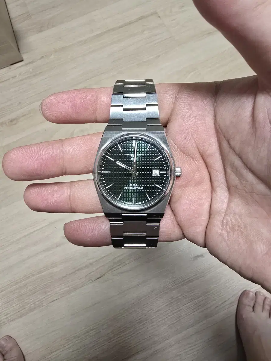 티쏘 prx 오토매틱 그린 40mm