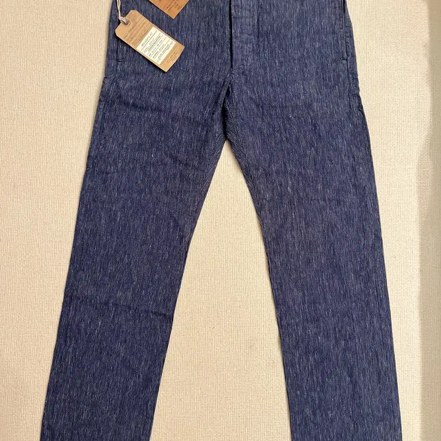 RRL INDIGO BLUE WABASH STRIPED PANTS