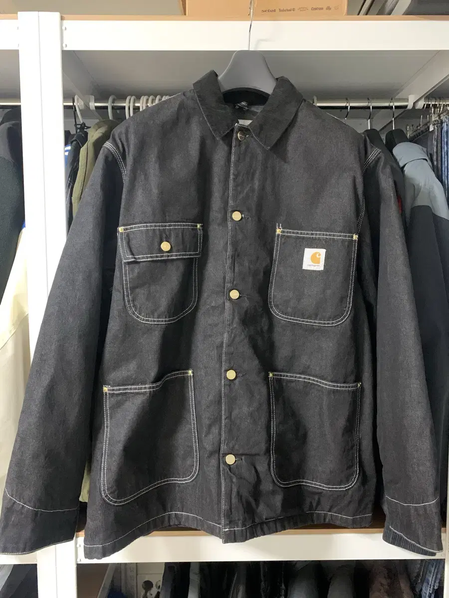 Calhart wip og chore coat black XL