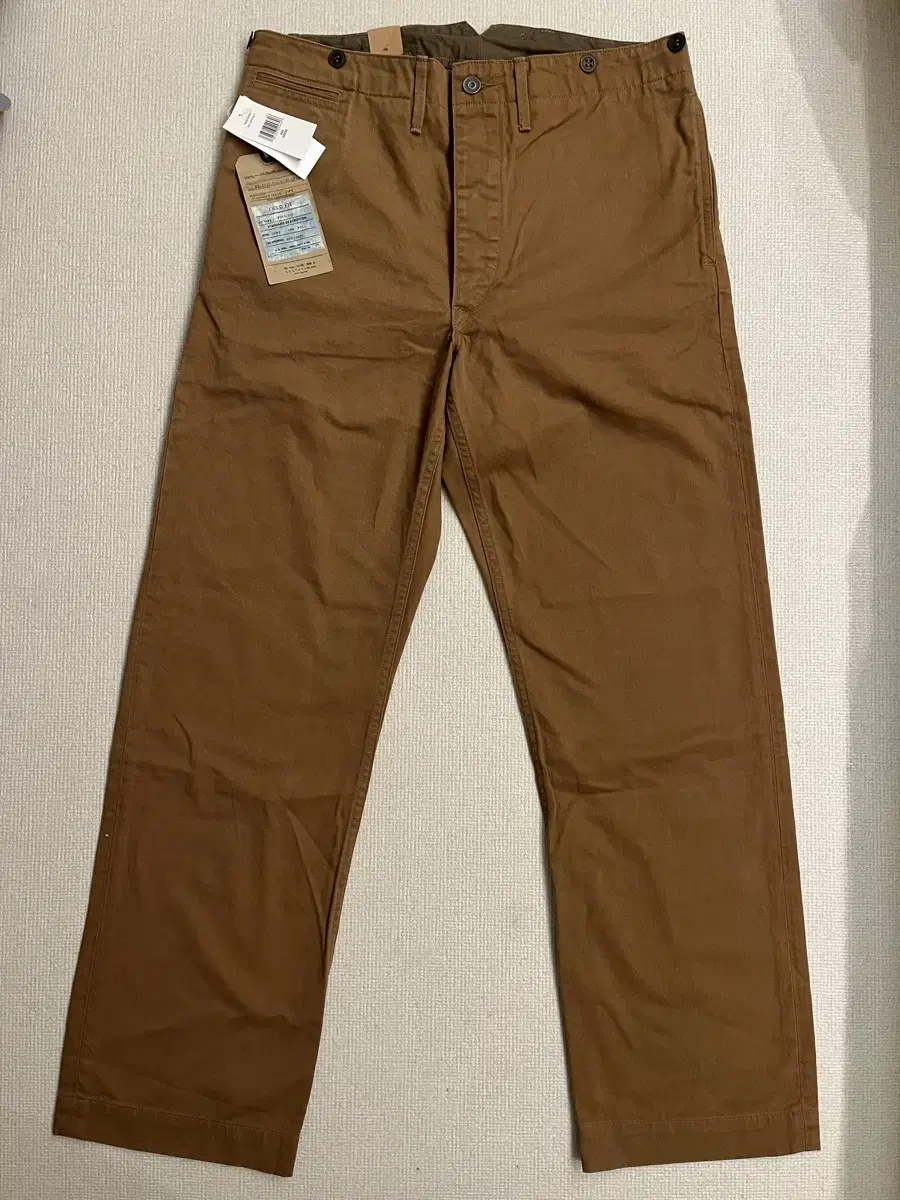 rrl cinch back heavy cotton feild pants