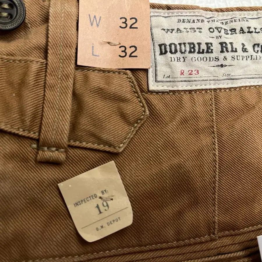 RRL CINCH BACK HEAVY COTTON FEILD PANTS