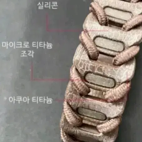 화이텐 새제품 미착용  마이크로티탄19cm 건강팔찌 스포츠바이오패션팔찌