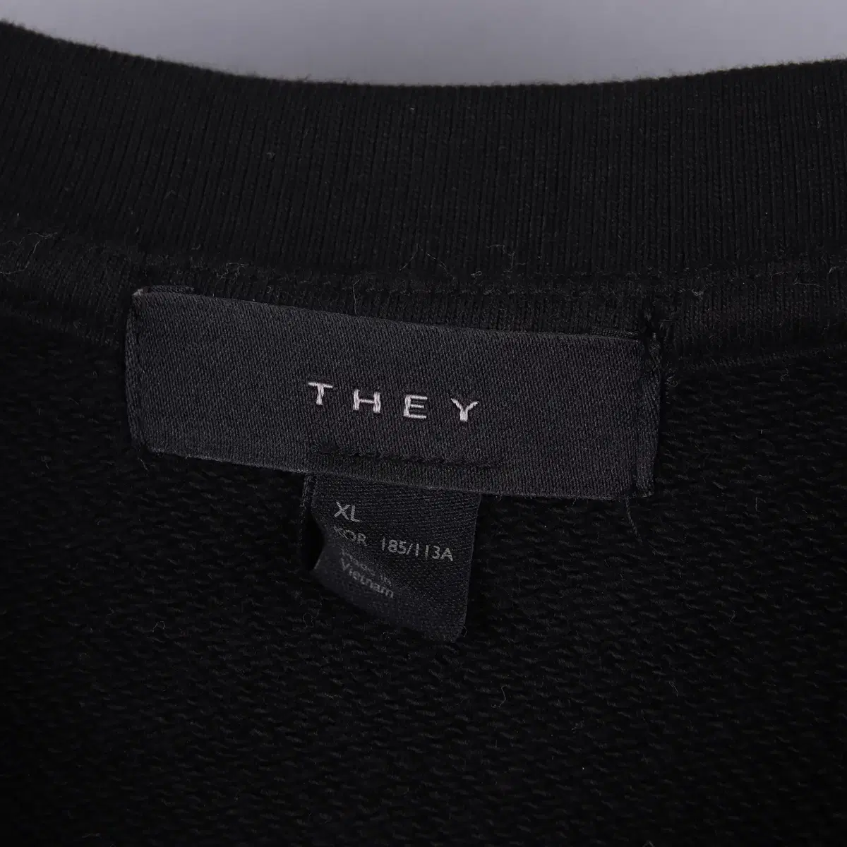 THEY 데이 COTTON USA 헤비 스웻 셔츠 블랙 (XL)