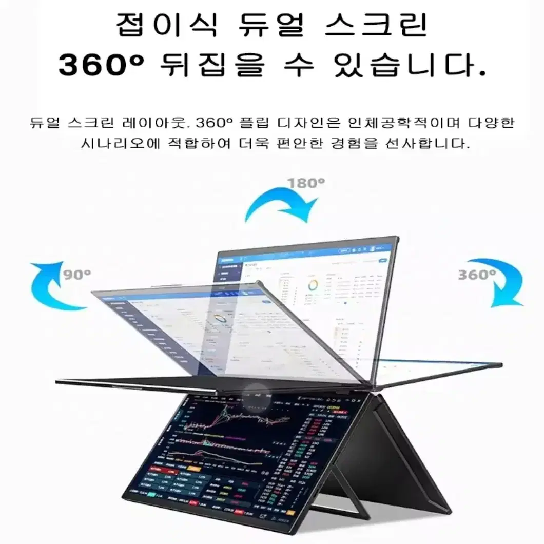 더블 모니터 15.6인치 포터블 듀얼스크린 DEX 보조 거의새거