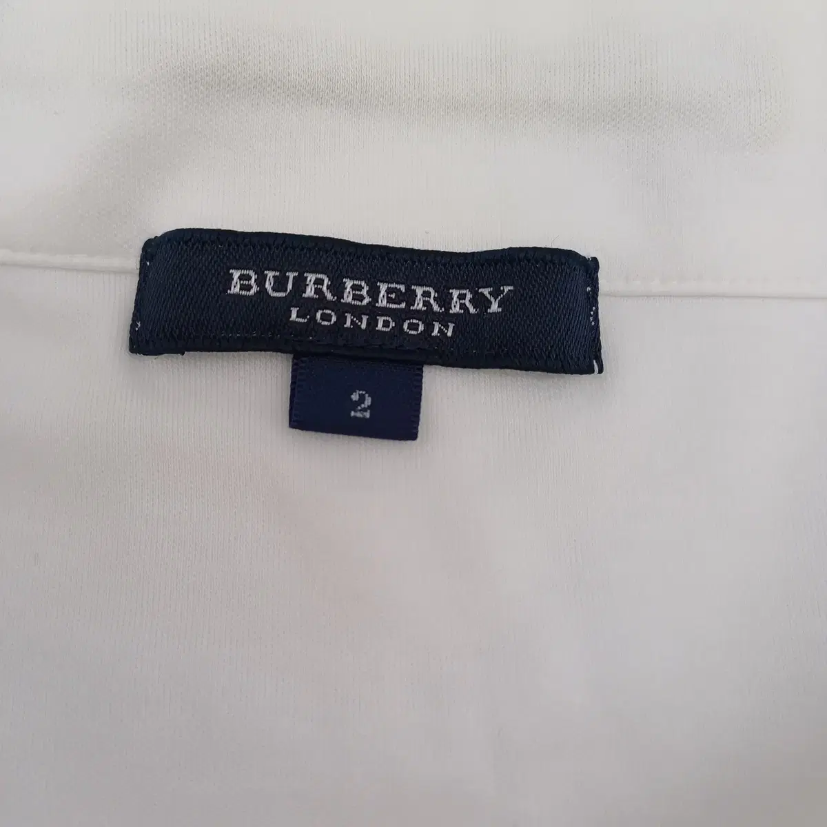 BURBERRY 버버리 화이트 면 티셔츠 [6741-0137-03]