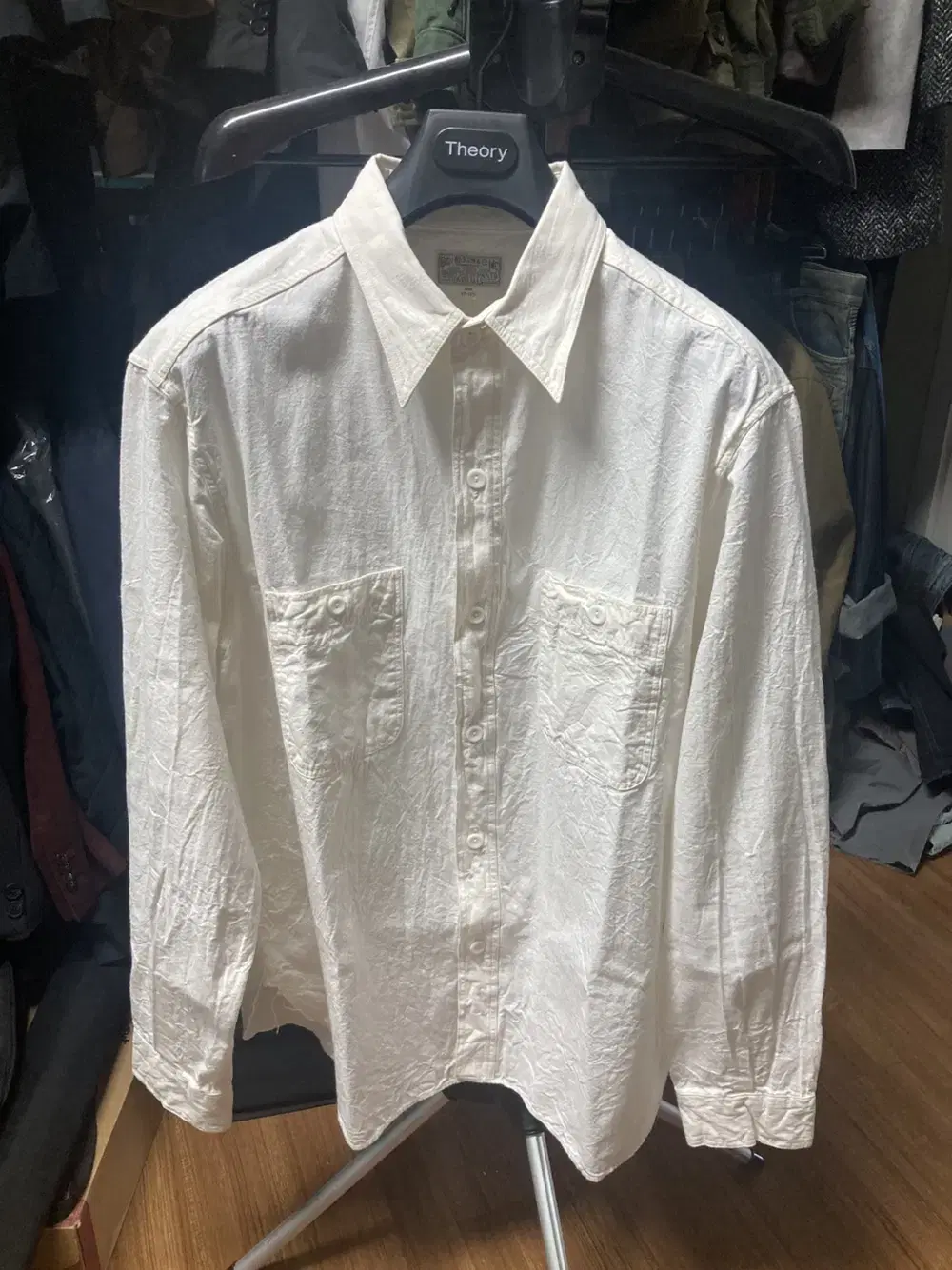 XL Burleson Chambray Workshirt Off-White