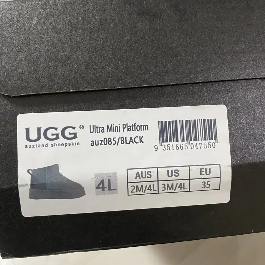 어그 UGG  울트라미니 플랫폼 블랙 35