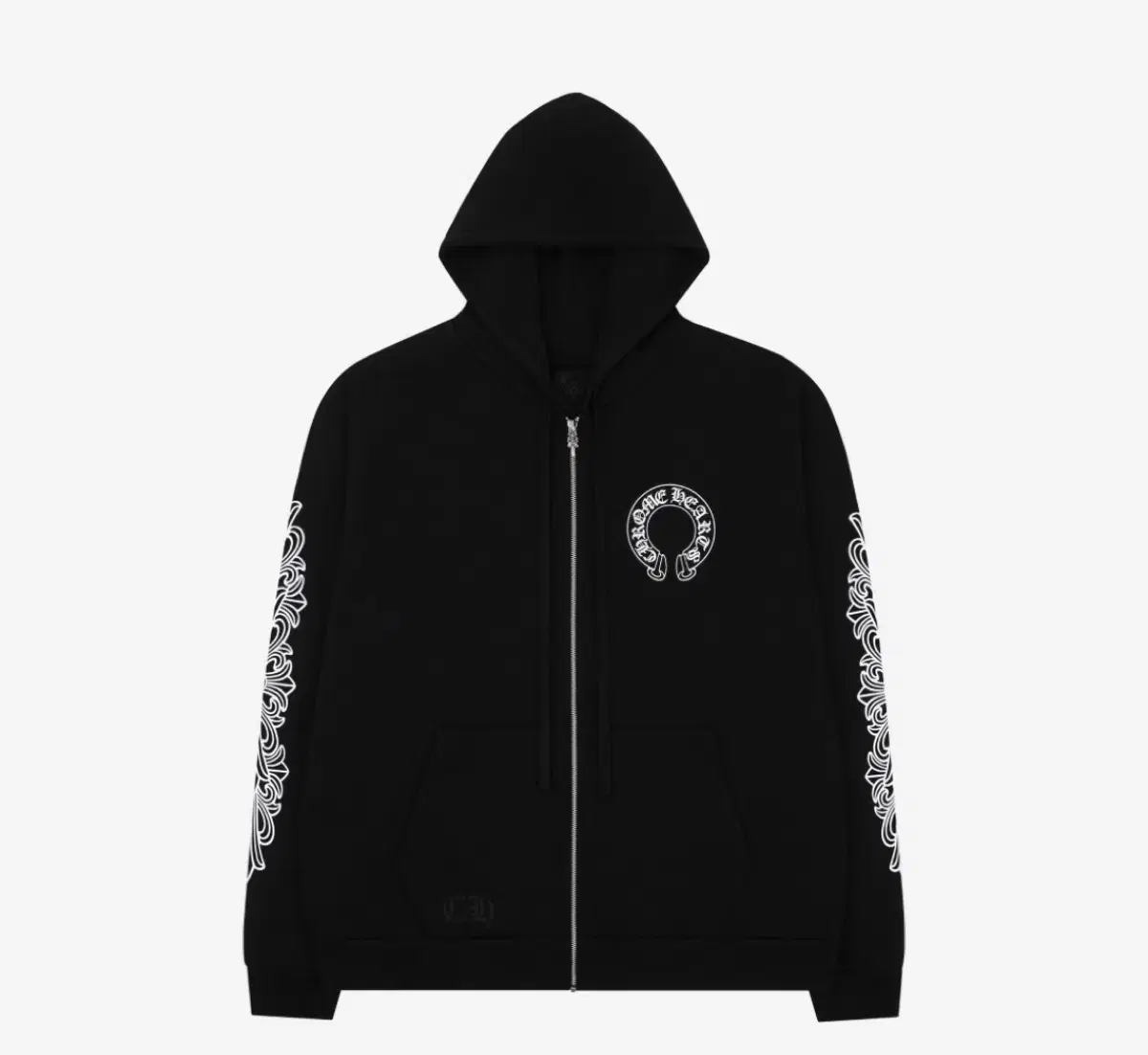 Xl) Chrome Hearts Horseshoe Floral Hoodie