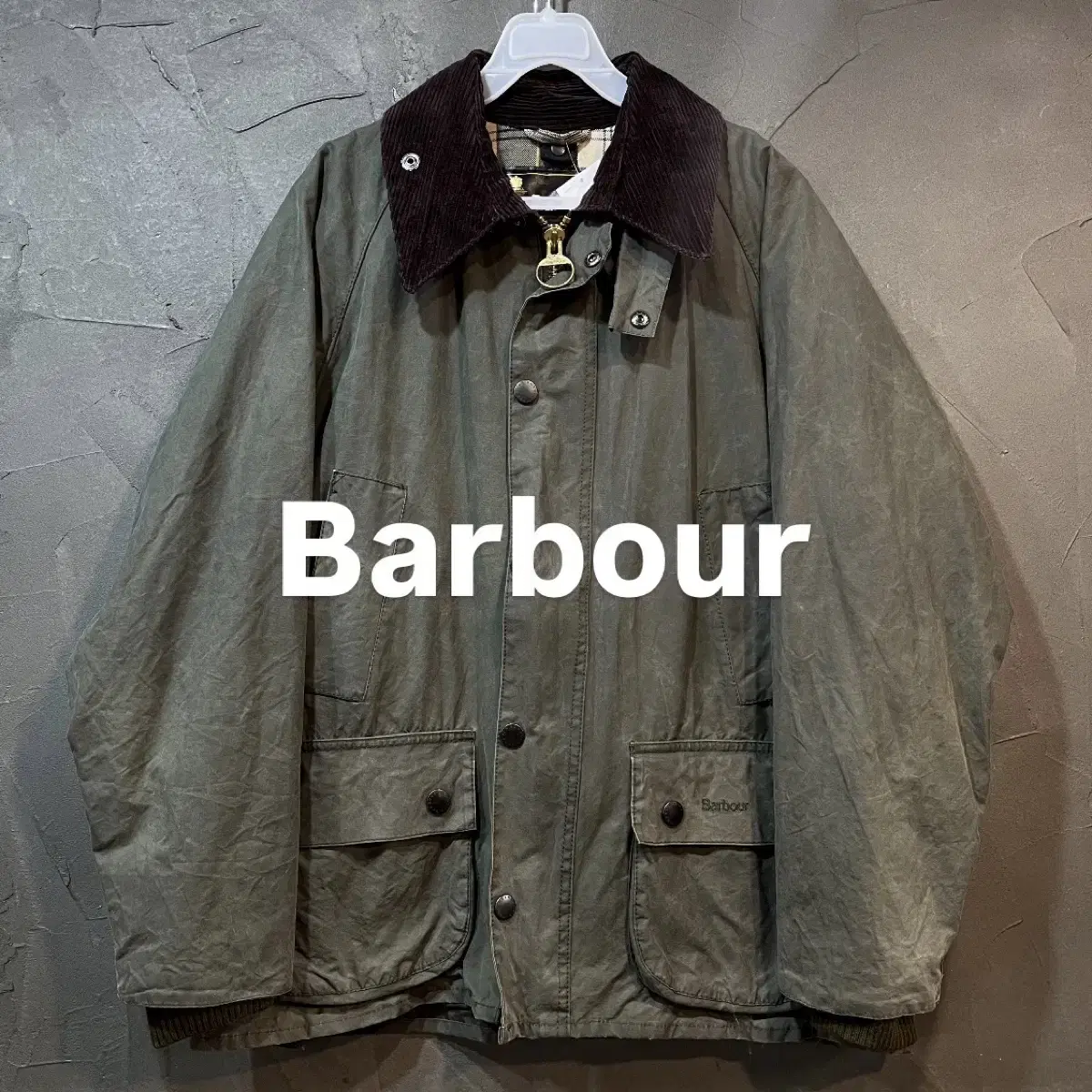 [38] Barbour 바버 비데일 왁스 자켓