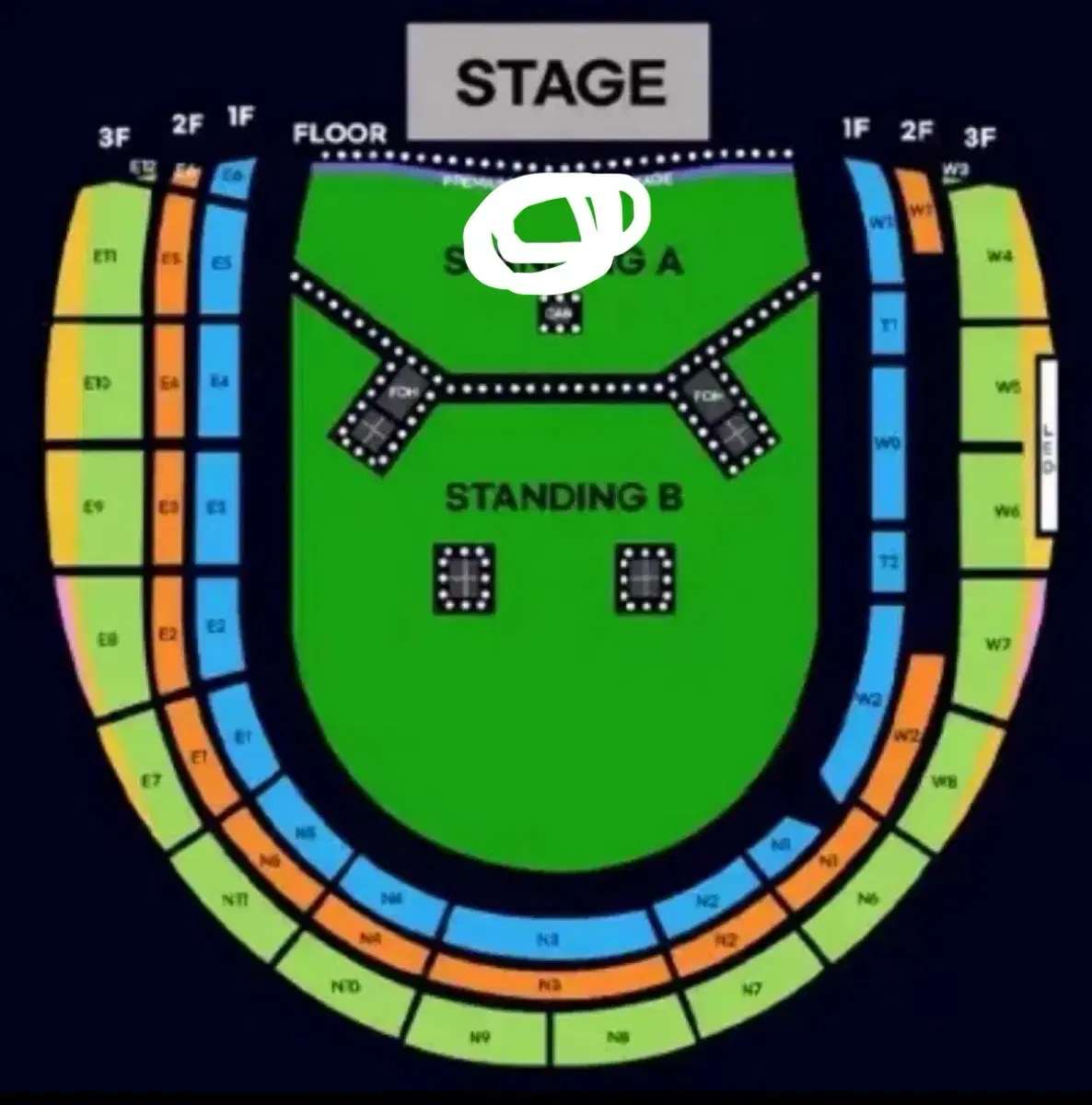 오아시스 내한 콘서트 스탠딩A 연석 양도