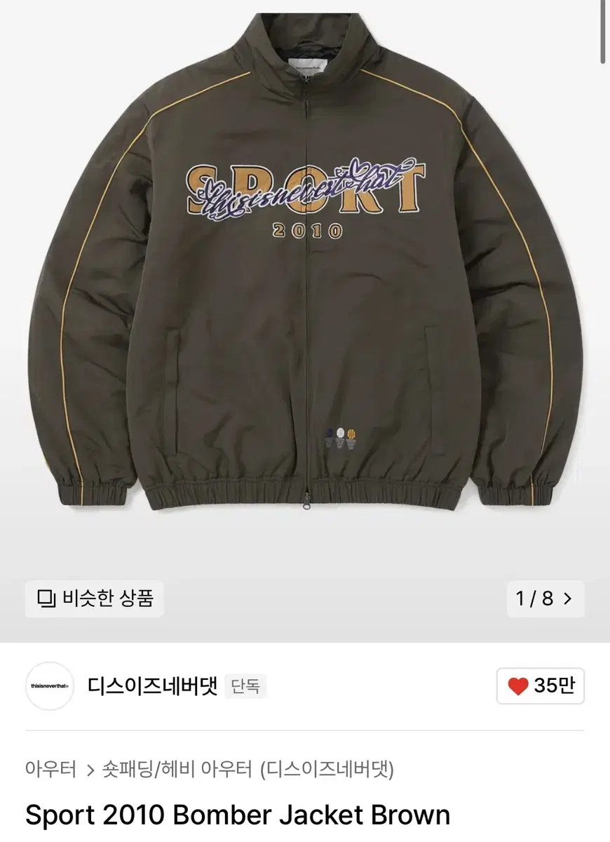 This Is Never That 2010 sport bomber jacket M