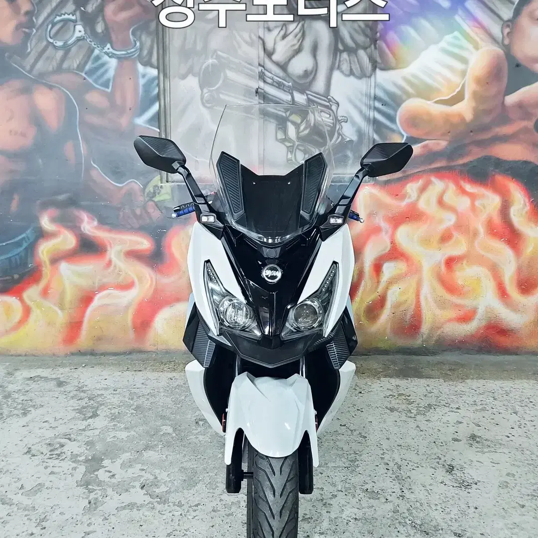 크루심125CC/20년식/37400KM/화이트/빅스쿠터/중고오토바이/부산