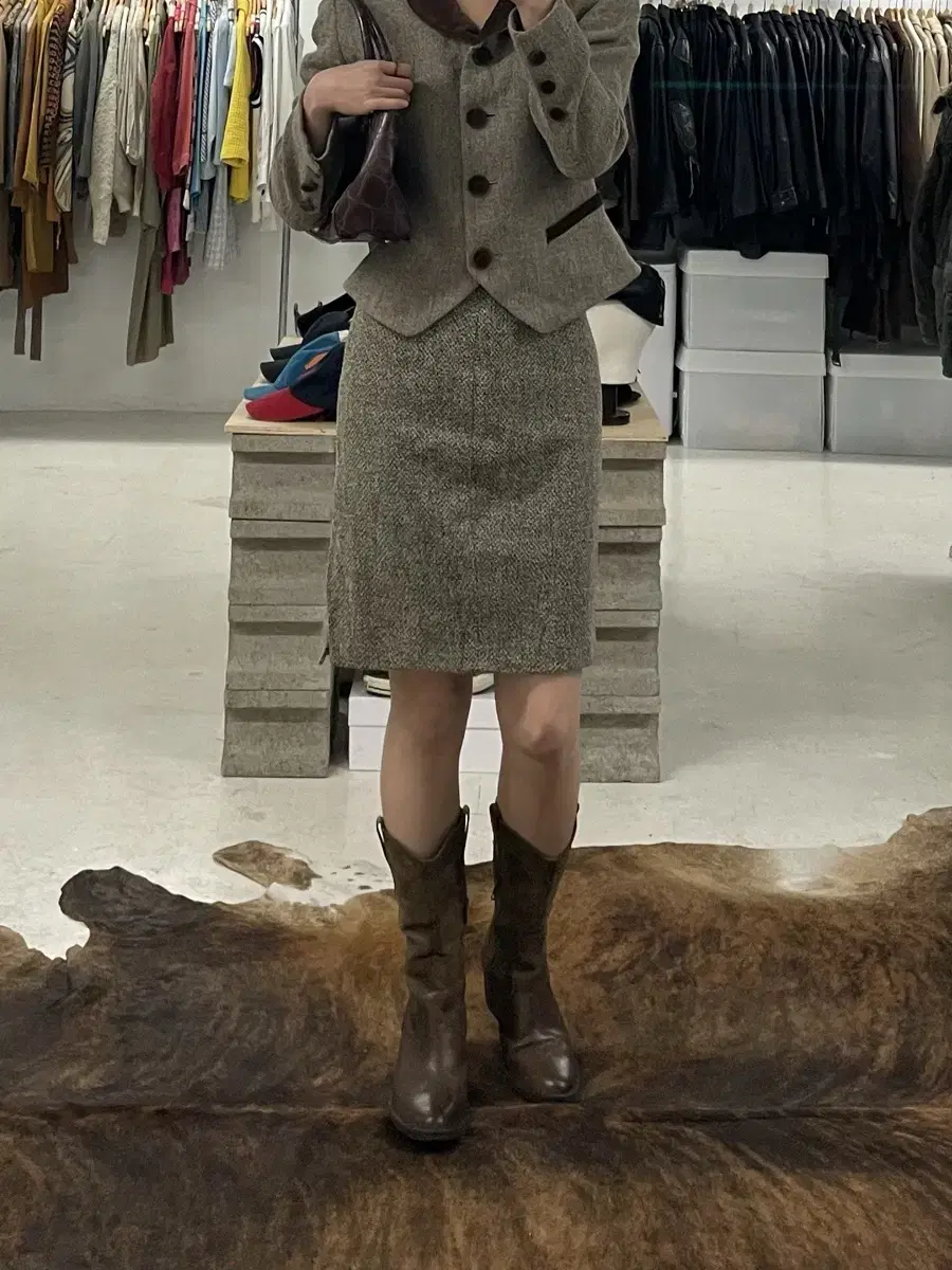 MAX MARA tweed skirt