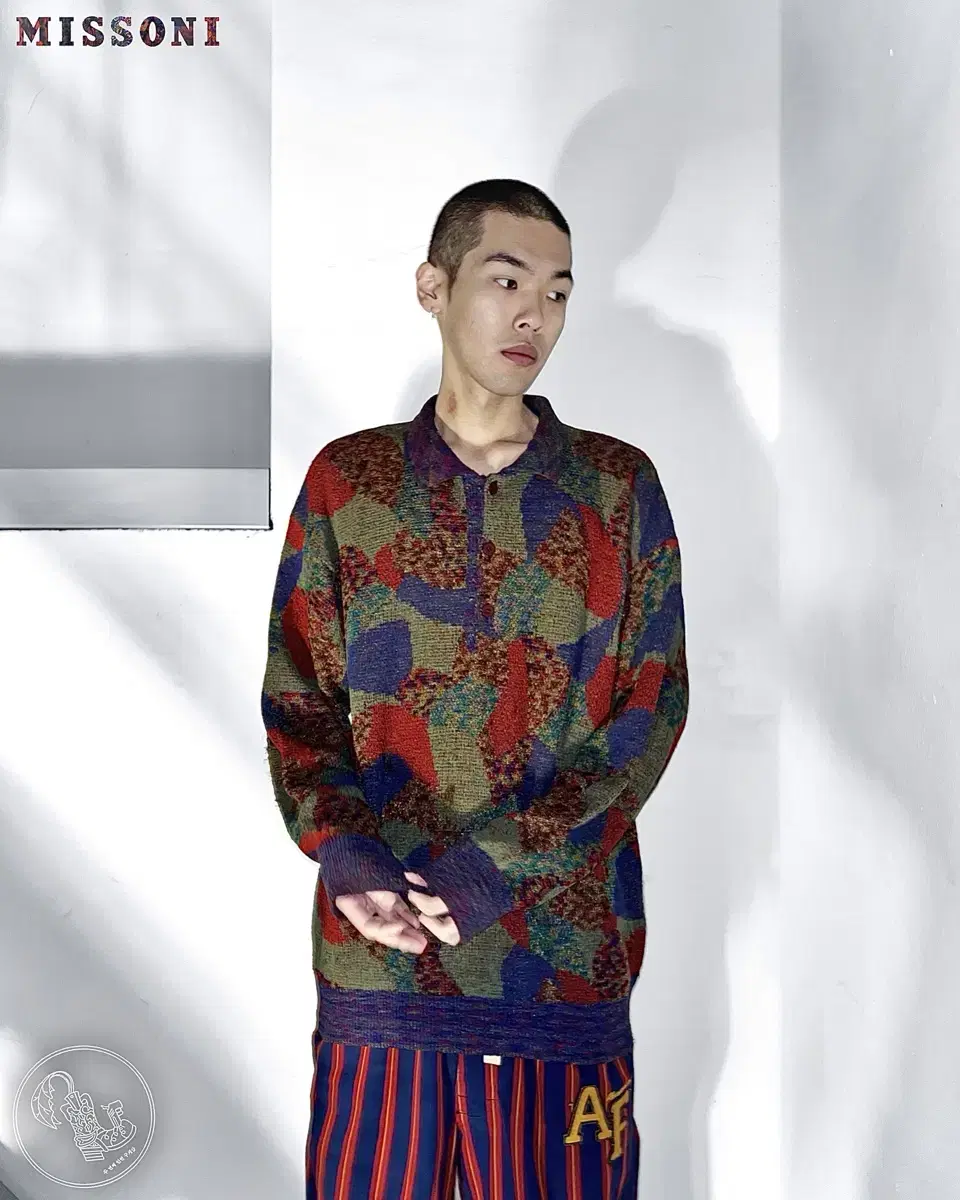 90s Missoni 미쏘니 아카이브 빈티지 오버사이즈 PK 니트 스웨터