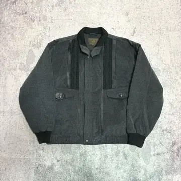 00s 아카이브 디자인 블루종 그레이 M