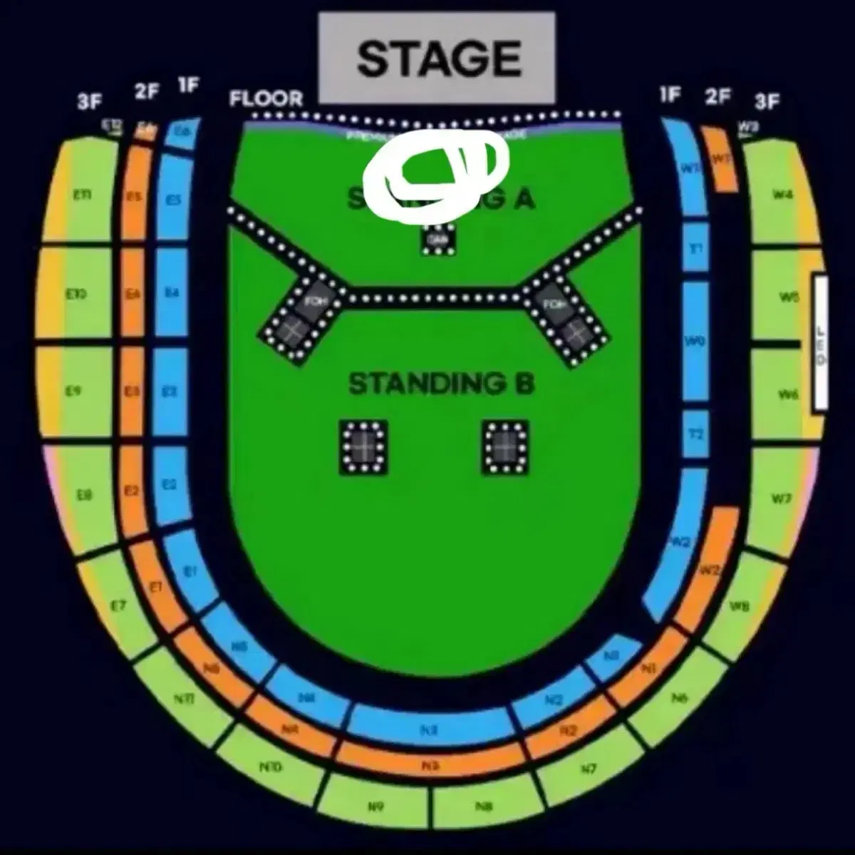 오아시스 내한 콘서트 스탠딩A 단석 양도