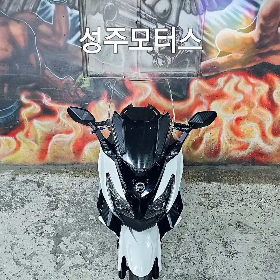 크루심125CC/20년식/37400KM/화이트/빅스쿠터/중고오토바이/부산