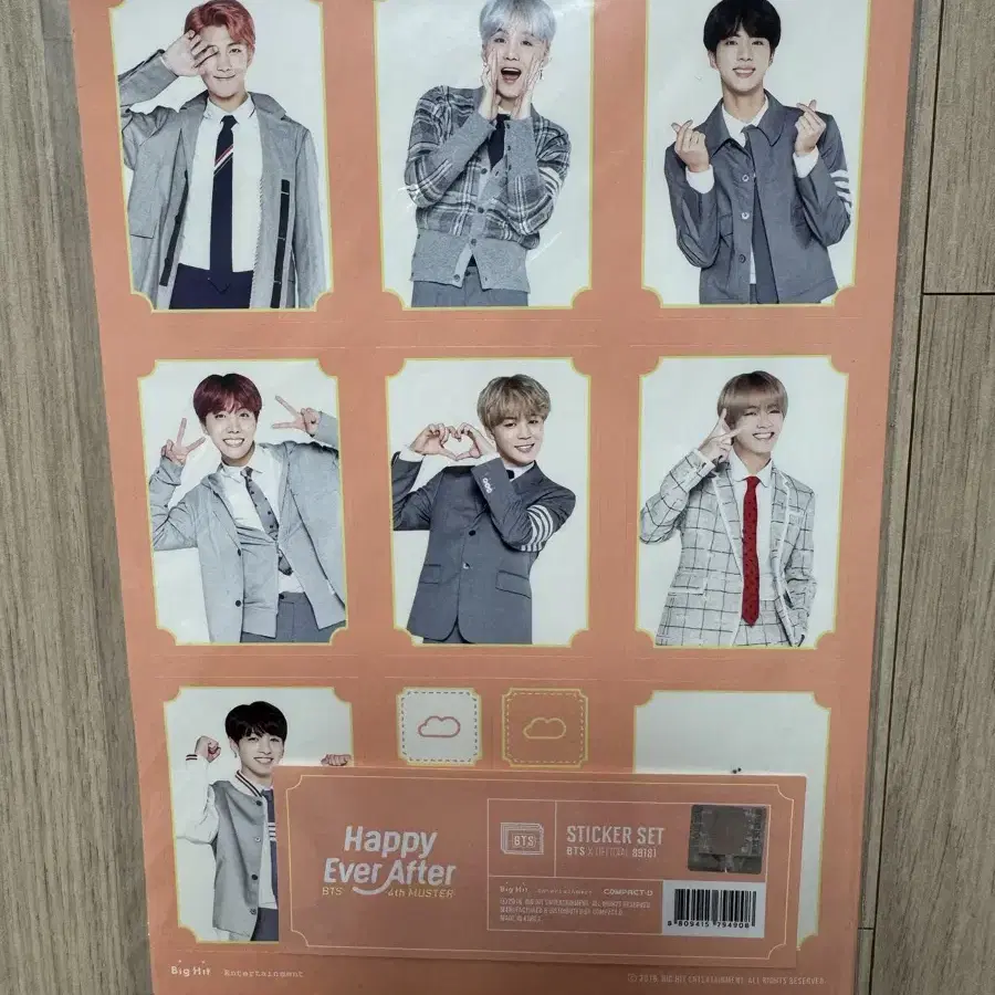 방탄소년단 4th muster sticker set